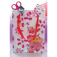 These special party bags have winged sides and rope handles  and they come in a colourful Fairy desi