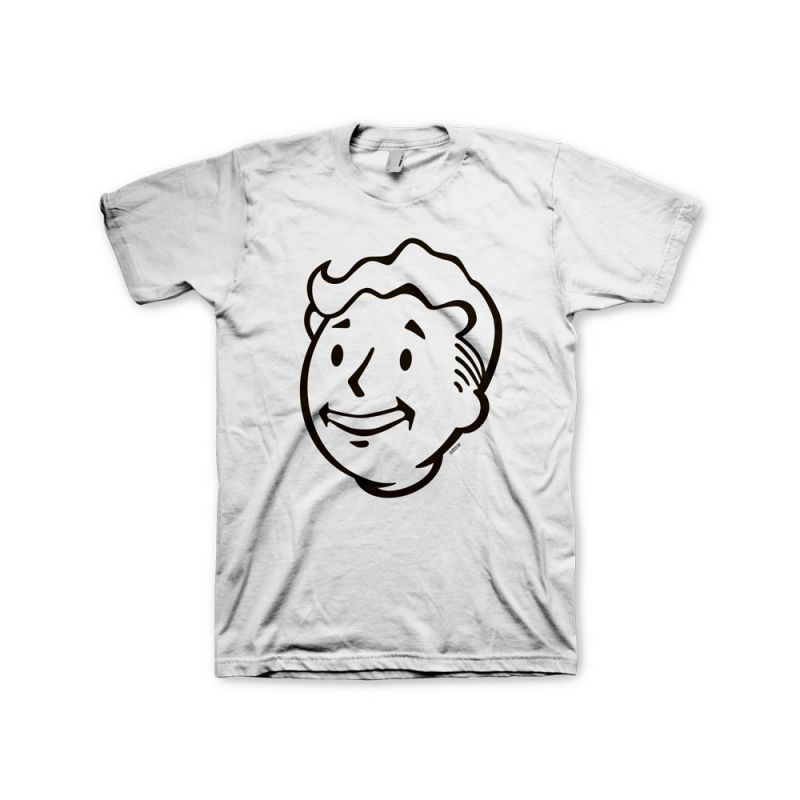This premium T-Shirt shows the face of the Vault Boy. High quality 100% pre-shrunk cotton for a long lasting fit even after being washed several times. All Artworks are original designs and printed in a very durable silk...