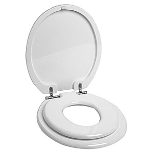 Family toilet trainer seat white