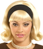 Unbranded Fancy Dress - Adult 1950` Wig with Detachable Headband - Blonde