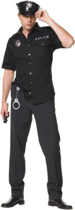 Unbranded Fancy Dress - Adult 4 Piece Police Cop Costume