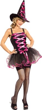 Unbranded Fancy Dress - Adult Ballerina Sexy Witch Costume PINK