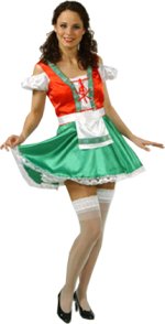 Unbranded Fancy Dress - Adult Bavarian Heidi Costume Small