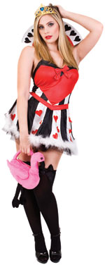 Unbranded Fancy Dress - Adult Budget Queen of Hearts Costume Extra Small