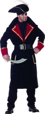 Unbranded Fancy Dress - Adult Captain Scurvy Pirate Costume