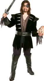 Unbranded Fancy Dress - Adult Captain Skull Pirate Costume