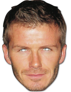 Unbranded Fancy Dress - Adult David Beckham Cardboard Mask