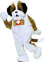Unbranded Fancy Dress - Adult Deluxe Plush Puppy Dog Mascot Costume