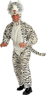 Unbranded Fancy Dress - Adult Deluxe Plush White Tiger Costume