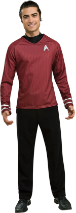 Unbranded Fancy Dress - Adult Deluxe Star Trek Red Shirt