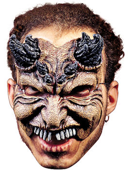 Unbranded Fancy Dress - Adult Devil Vinyl Chinless Mask