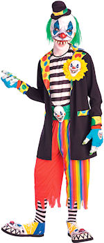 Unbranded Fancy Dress - Adult Evil Clown Halloween Costume