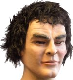 Unbranded Fancy Dress - Adult Generic Male Mask With Hair