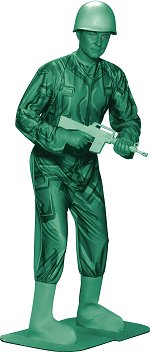 Unbranded Fancy Dress - Adult Green Army Man Costume