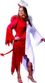 Unbranded Fancy Dress - Adult Halloween Naughty And Nice Devil Costume (FC)