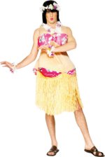 Unbranded Fancy Dress - Adult Hawaiian Hula Padded Costume
