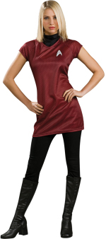 Unbranded Fancy Dress - Adult Licensed Star Trek Red Dress