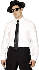Unbranded Fancy Dress - Adult Male Blues Brothers`Shirt And Tie