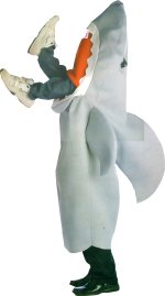 Unbranded Fancy Dress - Adult Man Eating Shark Costume