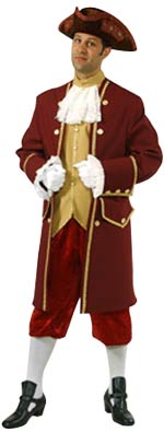 Unbranded Fancy Dress - Adult Marquis Costume - Burgundy/Red