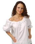 Unbranded Fancy Dress - Adult Medieval Wench Blouse - White
