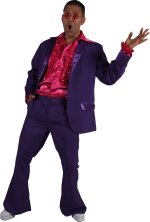 Unbranded Fancy Dress - Adult Mens 70s Suit Purple