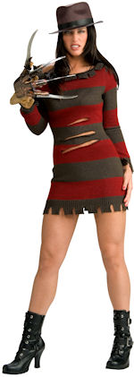 Unbranded Fancy Dress - Adult Miss Freddy Krueger Costume Extra Small