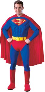 Unbranded Fancy Dress - Adult Muscle Chest Super Hero Superman