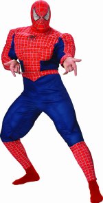 Unbranded Fancy Dress - Adult Muscle Spiderman 3 Super Hero Costume