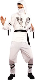 Unbranded Fancy Dress - Adult Ninja Costume WHITE