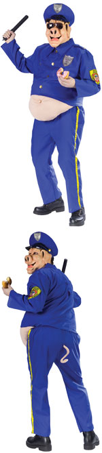 Unbranded Fancy Dress - Adult Officer Mc`ink Police Costume