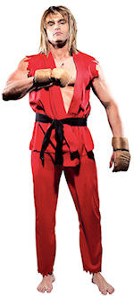 Unbranded Fancy Dress - Adult Official Street Fighter Ken 80s Costume