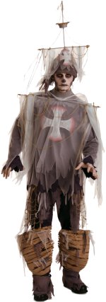 Unbranded Fancy Dress - Adult Pirate Ghost Ship Costume