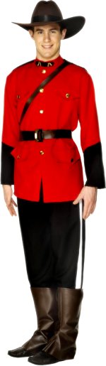 Unbranded Fancy Dress - Adult Police Mountie Costume