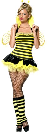 Unbranded Fancy Dress - Adult Queen Bumble Bee Costume Extra Small