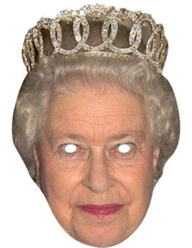 Unbranded Fancy Dress - Adult Queen Cardboard Mask