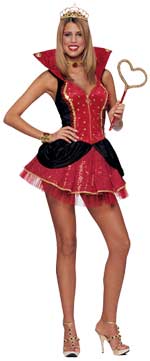 Unbranded Fancy Dress - Adult Queen of Hearts Costume Small
