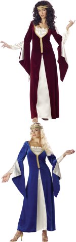 Unbranded Fancy Dress - Adult Regal Princess Costume Burgundy Small
