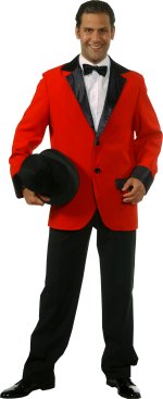 Unbranded Fancy Dress - Adult Ringmaster Jacket RED