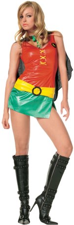 Unbranded Fancy Dress - Adult Robin Sexy Super Hero Costume Small/Medium