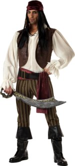 Unbranded Fancy Dress - Adult Rogue Pirate Costume