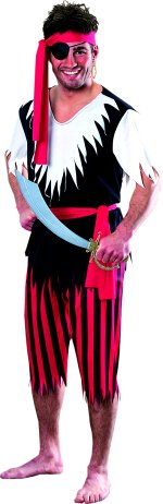 Unbranded Fancy Dress - Adult Sea Pirate Costume