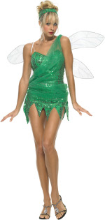Unbranded Fancy Dress - Adult Sequined Sprite Costume Extra Small