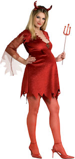 Unbranded Fancy Dress - Adult Sexy Maternity Lady Devil Costume