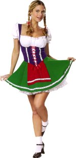 Unbranded Fancy Dress - Adult Sexy Milk Maiden Costume X-Small: 6-8