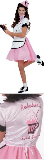 Unbranded Fancy Dress - Adult Soda Pop Girl 50s Costume