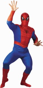 Unbranded Fancy Dress - Adult Spiderman Superhero Costume