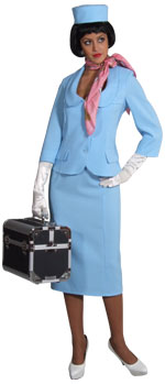 Unbranded Fancy Dress - Adult Stewardess Costume Extra Small