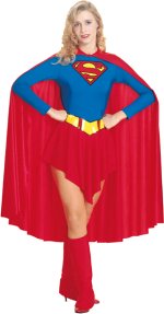 Unbranded Fancy Dress - Adult Supergirl Costume Dress 6 to 8