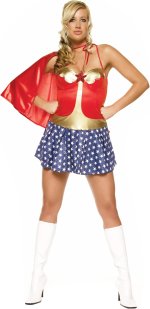 Unbranded Fancy Dress - Adult Wonder Babe Super Hero Costume (FC)